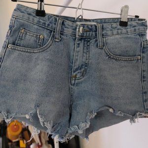 High rise short jeans